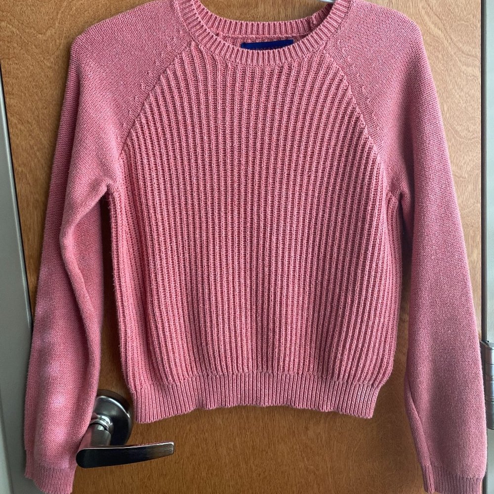 Aeropostale Pink Sweater Crew Neck Pullover Knit (Small)